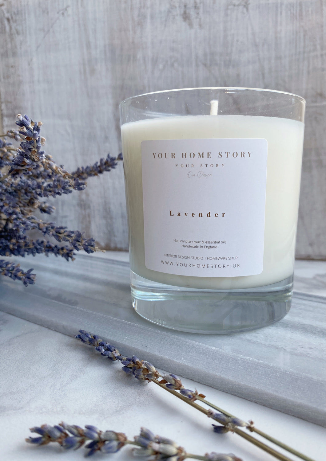 Your Home Story Handmade Lavender Candle